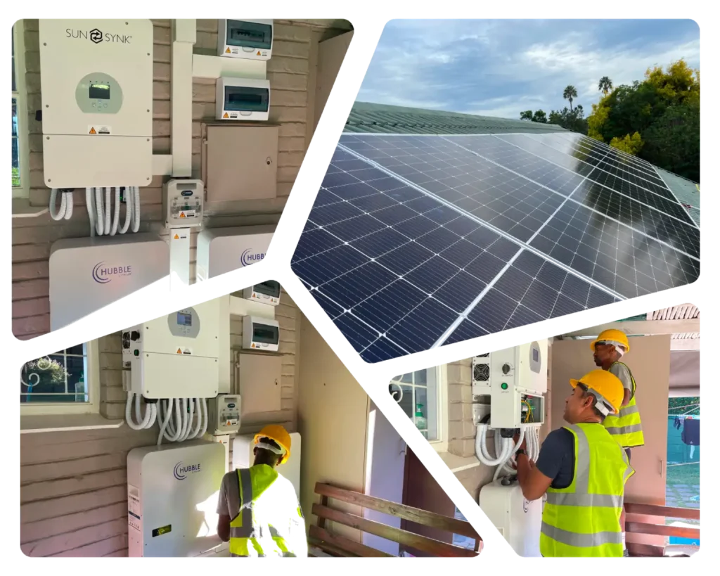 SUNSYNK 8.8KW INVERTER WITH 2 X AM5 HUBBLE BATTERIES AND 10KWP SOLAR ARRAY